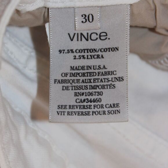 Vince White Skinny Jeans Women Size 30 - Picture 11 of 14